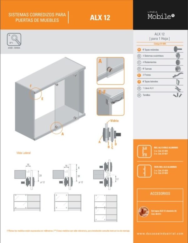 CORREDERAPARA MUEBLE ALX - Imagen 3