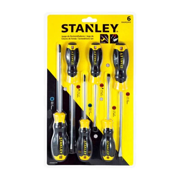 DESARMADORES STANLEY 6PIEZAS 60-0605