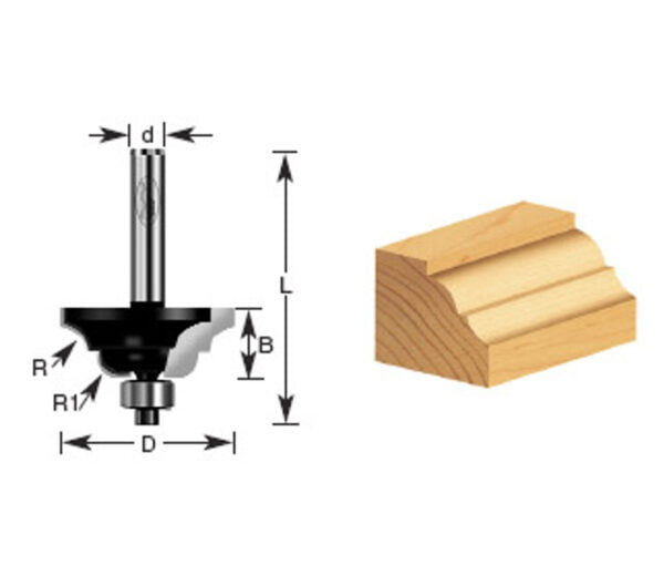 BIT P/RAUTER TIMBERLINE 360-14