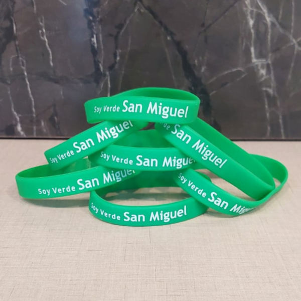 Pulsera silicón soy verde San Miguel